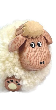 2Kids Toys Dřevěná magnetka velká pompon Ovce