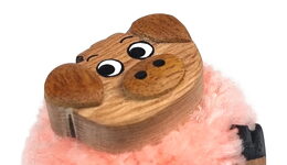 2Kids Toys Dřevěná magnetka velká pompon Prase