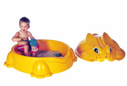 Pískoviště králík žluté s víkem