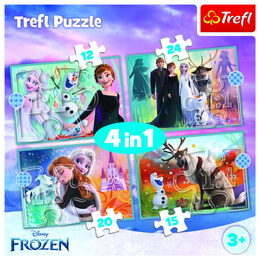 Puzzle Ledové království 4v1