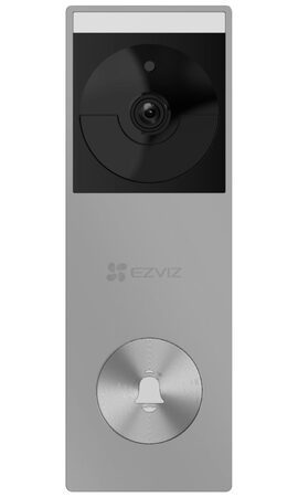 Chytrý zvonek Ezviz HP3 Pro Wi-Fi, kamera, napájení ze sítě a baterie, solár, šedo-stříbrné