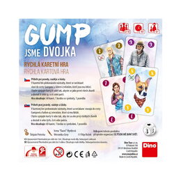 Gump jsme dvojka cestovní společenská hra v krabičce 13x13x4cm