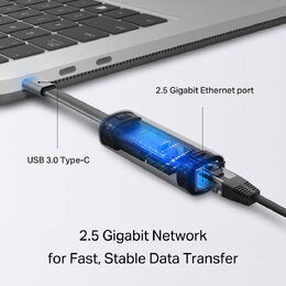 Adaptér TP-Link UE302C USB C na 2,5G Ethernet, poškozený obal