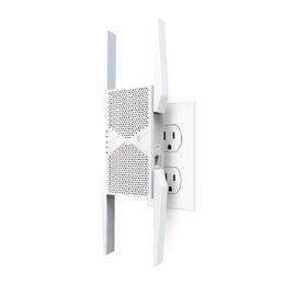 WiFi extender TP-Link RE655BE WiFi 7 AP/Extender/Repeater, BE11000, 1x GLAN, fixní anténa, EasyMesh, poškozený obal