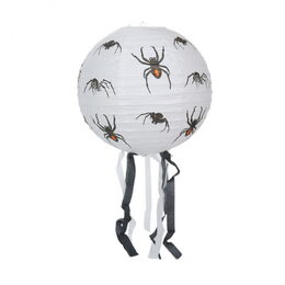 Lampion koule Halloween se střapci papír průměr 30cm v sáčku (bez hůlky) 3 druhy karneval