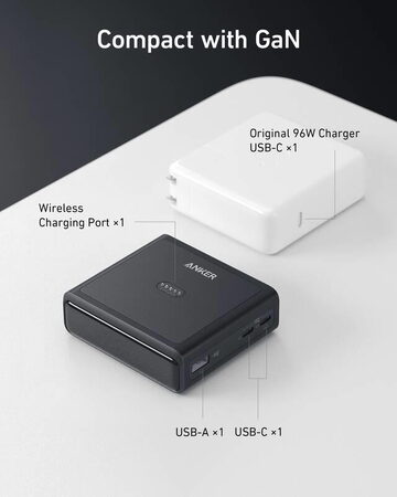 Nabíjecí stanice Anker 100W 2xUSB-C, 1xUSB, 1xkonektor pro Prime powerbanku černá