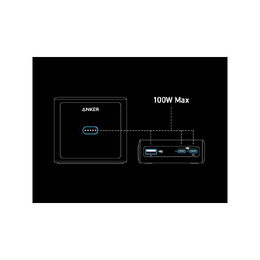 Nabíjecí stanice Anker 100W 2xUSB-C, 1xUSB, 1xkonektor pro Prime powerbanku černá
