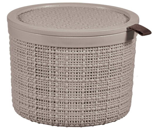Box Curver Jute kulatý 2L taupe
