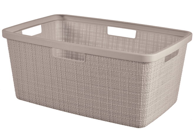 Koš na prádlo Curver Jute 46L taupe