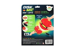 DiskMíč - Hoď disk, chyť míč! plast 22cm červený na kartě 21,5x27x7cm
