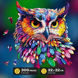 EscapeWelt Dřevěné puzzle Sovy 300 dílků