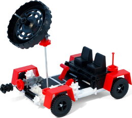 Stavebnice Seva Vesmír Měsíční stroje plast 308ks v krabici 31x16x7cm