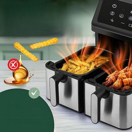 ProfiCook FR 1296 H Dvojitá horkovzdušná fritéza 2000W