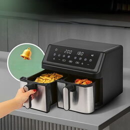 ProfiCook FR 1296 H Dvojitá horkovzdušná fritéza 2000W