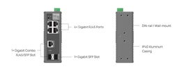 Switch TP-Link IES206G průmyslový, 2x SFP combo, 4x GLan, DIN, Omáda SDN