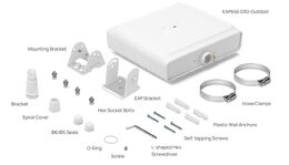 WiFi router TP-Link EAP650 D30-Outdoor venkovní AP, 1x GLAN, 2,4 a 5 GHz, AX3000, Omáda SDN