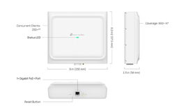 WiFi router TP-Link EAP650 D30-Outdoor venkovní AP, 1x GLAN, 2,4 a 5 GHz, AX3000, Omáda SDN
