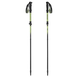 Spokey TERRA Trekingové skládací hole, 4dílné, zelené