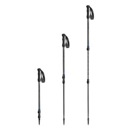 Spokey ATOM Trekingové karbonové hole, 3dílné, šedo-modré