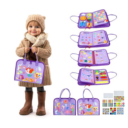 2Kids Toys Senzorická busy kniha Mořské panny