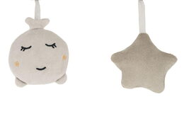 Houpací lehátko s melodiemi MoMi LISS béžové