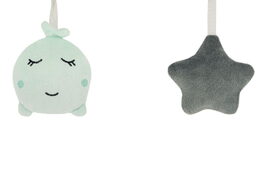 Houpací lehátko s melodiemi MoMi LISS šedé