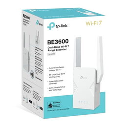WiFi extender TP-Link RE225BE WiFi 7 AP/Extender/Repeater, BE3600, 1x GLAN, fixní anténa, EasyMesh