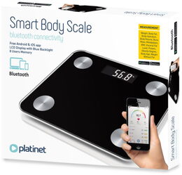 Omega digitální osobní váha s bluetooth černá (PBSBTB) 180kg