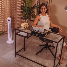 Ventilátor Cecotec, 8227, EnergySilence 1090, sloupový, LED displej, 3
rychlosti, 3 režimy, dotykový ovládací panel, 40 W