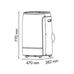 Klimatizace ARGO, 398400042 ELITE PLUS, 13000 BTU chlazení/10500 BTU topení,
Wi-Fi, funkce chlazení/topení/odvlhčování/ventilace, dotykový