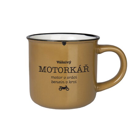 Kameninový plecháček - Vášnivý motorkář