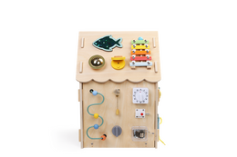 2Kids Toys Activity board Domeček přírodní