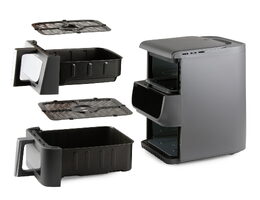 Vertikální dvojitá horkovzdušná fritéza 3,5+6,5 l - DOMO DO550FR, 2 500 W, 2 sam