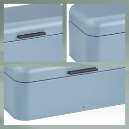 KELA Chlebník FRISCO kov modrý 30 x 18 x 16,5 cm KL-12845