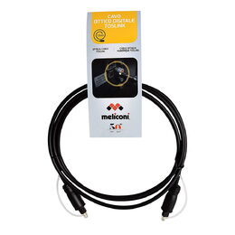 Optický kabel Meliconi, 497202, digitální, audio, délka 1,5 m, průměr 0,4 cm