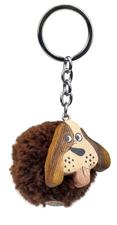 2Kids Toys Dřevěná klíčenka pompon Pes