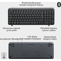 K250 Keyboard WRL GRAPHITE US LOGITECH