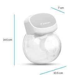 Odsávačka mateřského mléka Kidnort Gledelig bílá