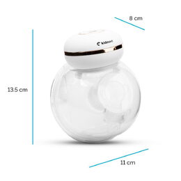 Odsávačka mateřského mléka Kidnort Hyggelig bílá