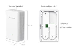 WiFi router TP-Link EAP625GP-Wall AP, 1xGPON, 1X FXS, 2x GLAN, 2,4/5 GHz, AX1800, Omáda SDN