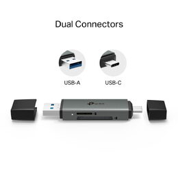Čtečka karet TP-Link UA430D USB3.0 Typ C, microSD/SDHC/SDXC