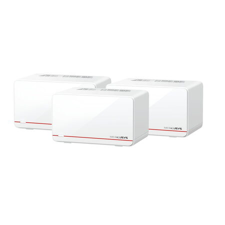 WiFi router TP-Link Mercusys Halo H37BE(3-pack) WiFi 7, BE6500, 2x 2.5GLAN, 1x GLAN, 2,4/5 GHz