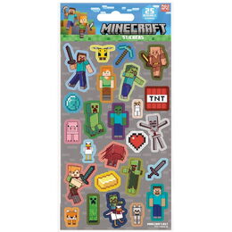 Minecraft samolepky šedé