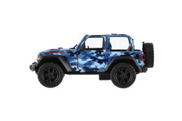 Teddies Kinsmart auto Jeep Wrangler Camo 12,5cm kov na zpětné natažení