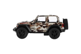 Teddies Kinsmart auto Jeep Wrangler Camo 12,5cm kov na zpětné natažení