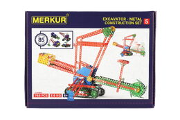 Stavebnice MERKUR 5 80 modelů 767ks v krabici 36x27x8cm