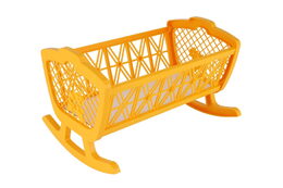 Kolébka pro panenky bez soupravy plast 47x35x30cm v krabici 48x32x8cm