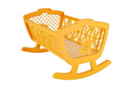 Kolébka pro panenky bez soupravy plast 47x35x30cm v krabici 48x32x8cm