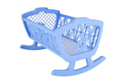 Kolébka pro panenky bez soupravy plast 47x35x30cm v krabici 48x32x8cm