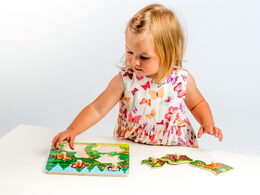 Teddies vkládačka Moje první lesní zvířátka 6 ks 22,5x22,5x2,5 cm 12m+ MPZ